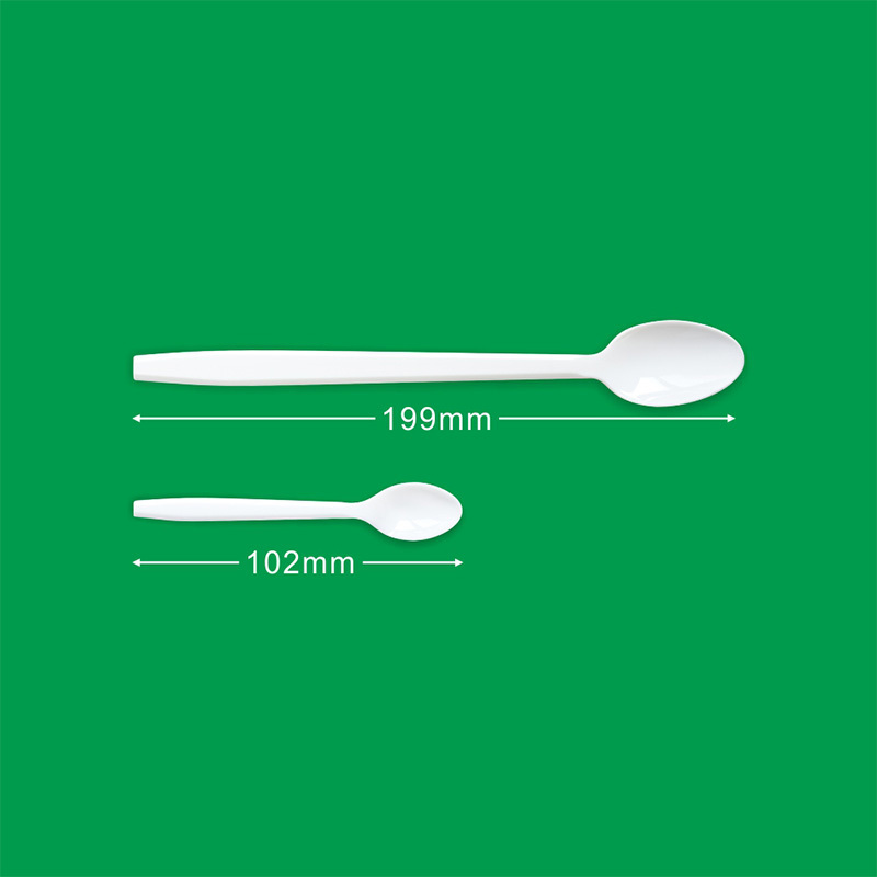 PP Disposable Plastic Coffee and Soup Dessert Spoon